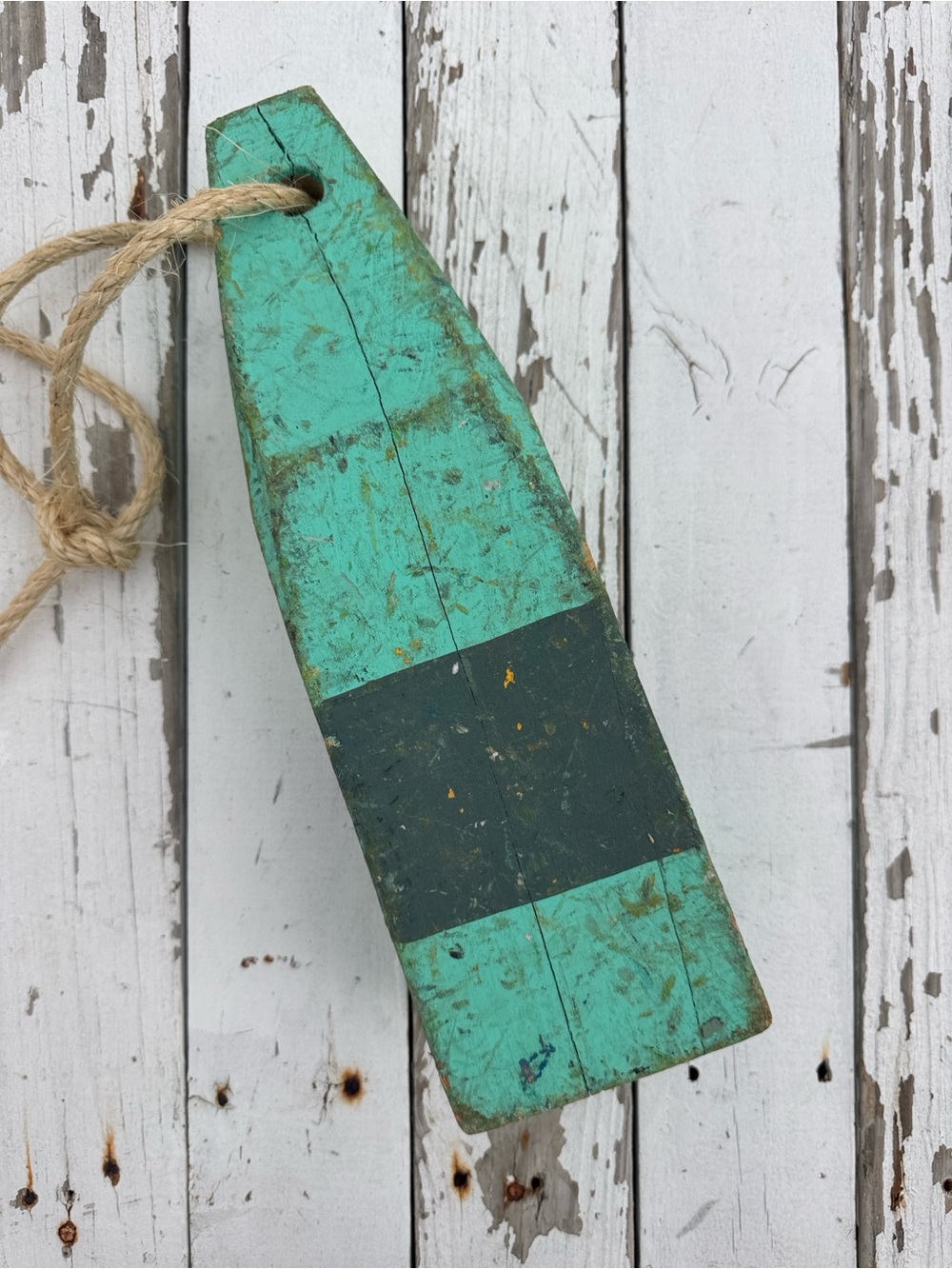Set of Two Vintage Lobster Buoys Cape Cod - Picture 3 of 7